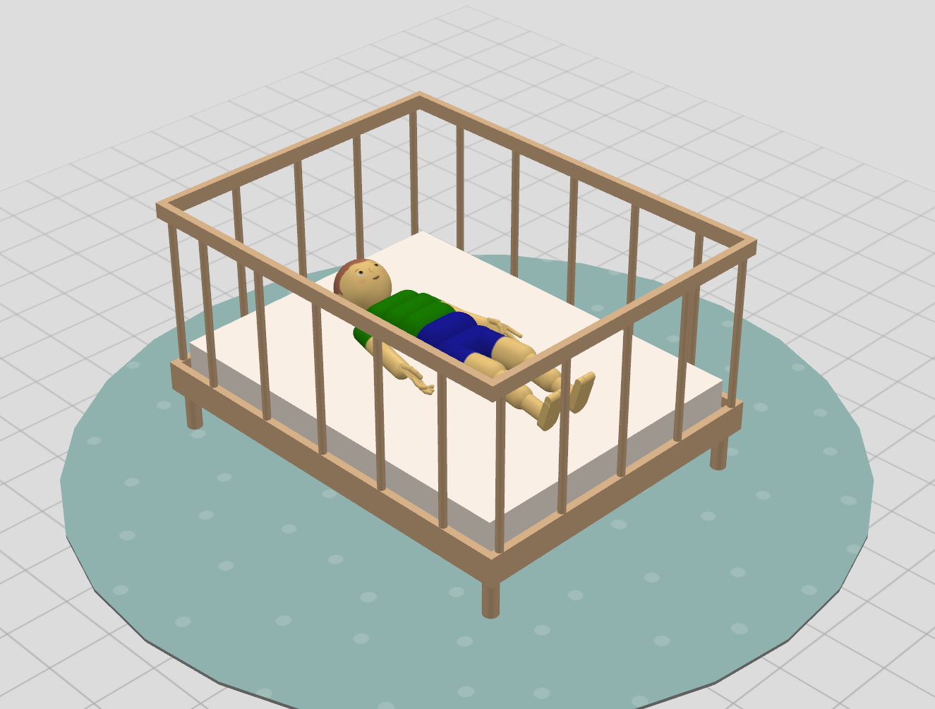 Crib scene